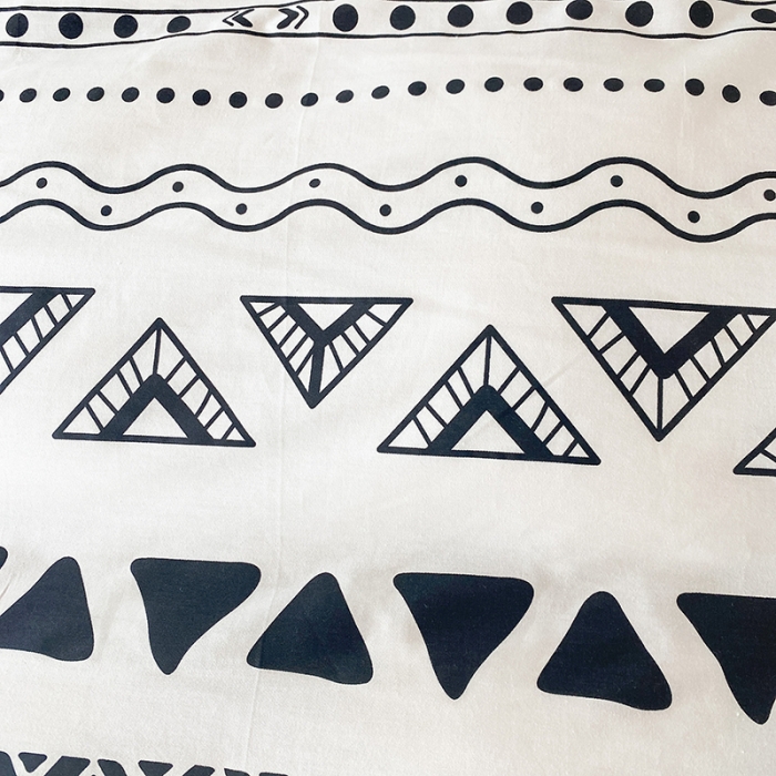 91家纺网 家纺一手货源 找家纺 珺柔家纺2021新款全棉印花水晶绒四件套黑白调