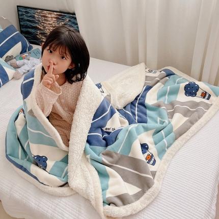 雅居纺 2022新款A版牛奶绒B版羊羔绒复合毯 热气球