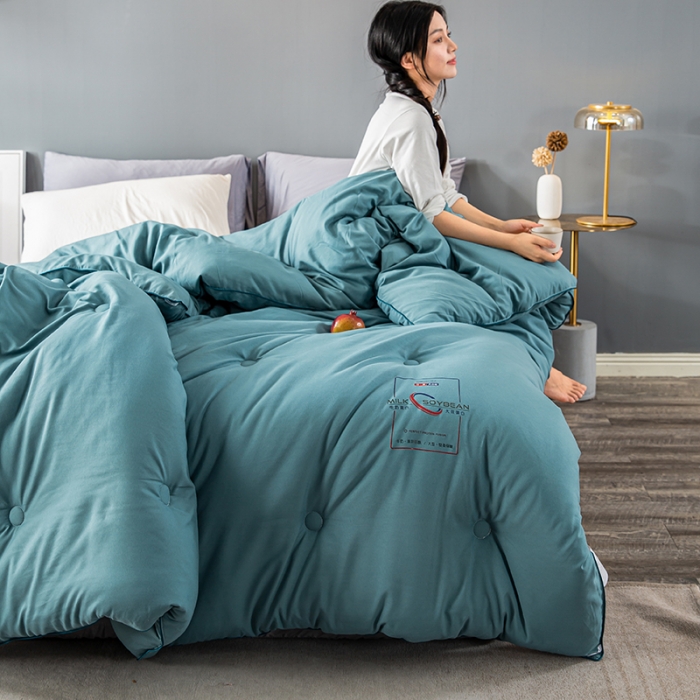 91家纺网 家纺一手货源 找家纺 (总）被靠被 2023白金双合芯牛奶蛋白大豆蛋白冬被春秋被