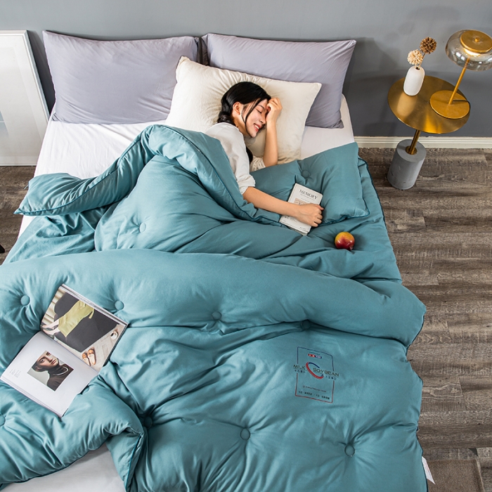 91家纺网 家纺一手货源 找家纺 (总）被靠被 2023白金双合芯牛奶蛋白大豆蛋白冬被春秋被