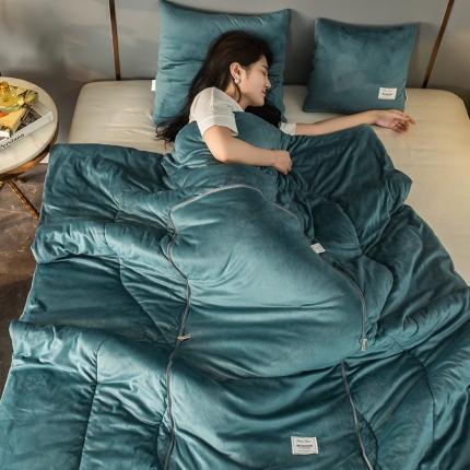 （总）照世家2021新款水晶绒抱枕-贴布绣