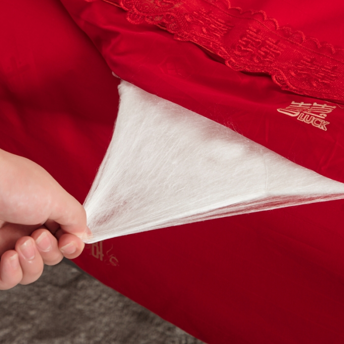 91家纺网 家纺一手货源 找家纺 （总）洁蚕居 2021年新婚庆大红蚕丝被冬被高档被芯直播供货