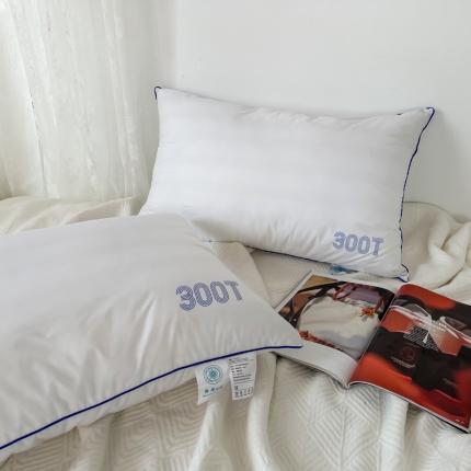 菠萝2021新款300T物理防螨枕 白色