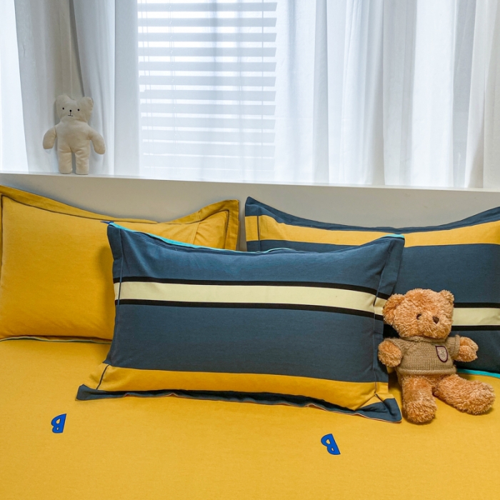 91家纺网 家纺一手货源 找家纺 金爱家 2021新款大版秋冬纯棉磨毛四件套 岛屿