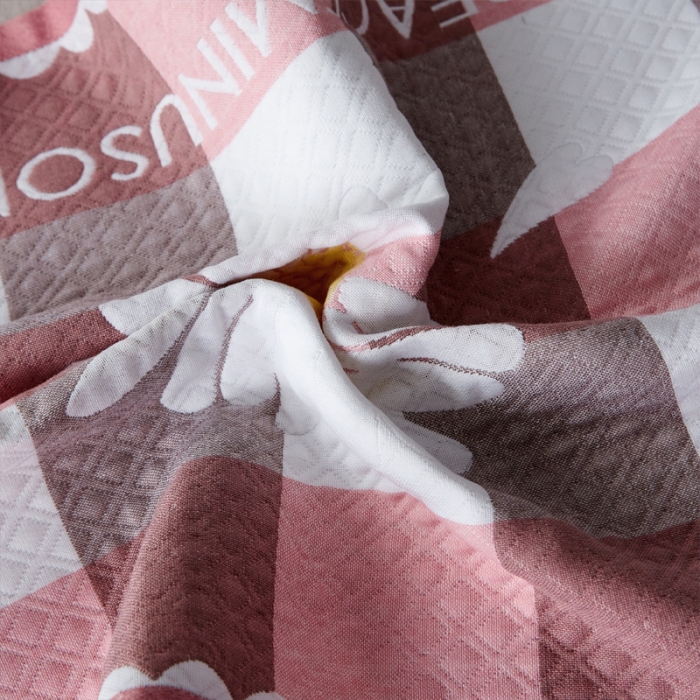 91家纺网 家纺一手货源 找家纺 朴尔 2021新款优棉格调风三层纱布枕巾 菊之恋-粉