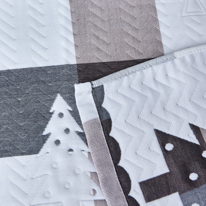 91家纺网 家纺一手货源 找家纺 朴尔 2021新款优棉格调风三层纱布枕巾 林中漫步-蓝