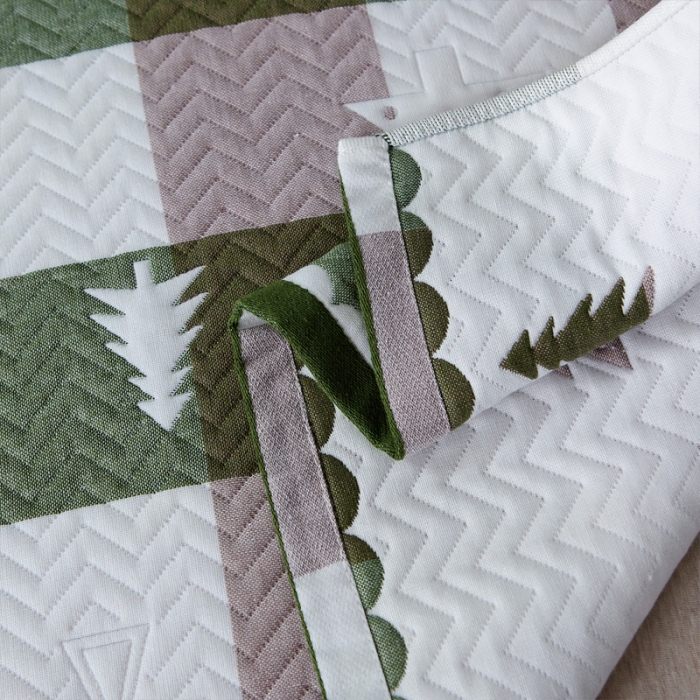 91家纺网 家纺一手货源 找家纺 朴尔 2021新款优棉格调风三层纱布枕巾 林中漫步-绿