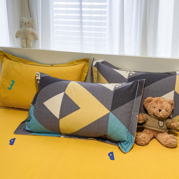 91家纺网 家纺一手货源 找家纺 金爱家 2021新款大版秋冬纯棉磨毛四件套 山葵