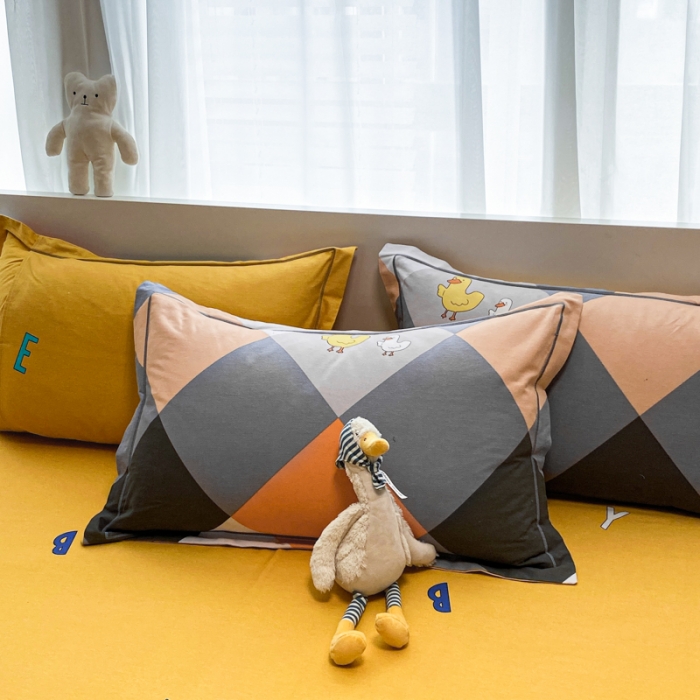 91家纺网 家纺一手货源 找家纺 金爱家 2021新款大版秋冬纯棉磨毛四件套 圣卡洛