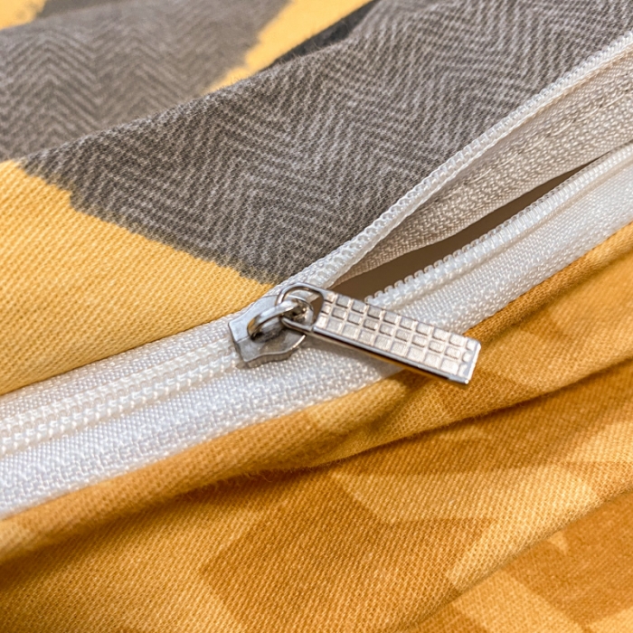 91家纺网 家纺一手货源 找家纺 金爱家 2021新款大版秋冬纯棉磨毛四件套 网格