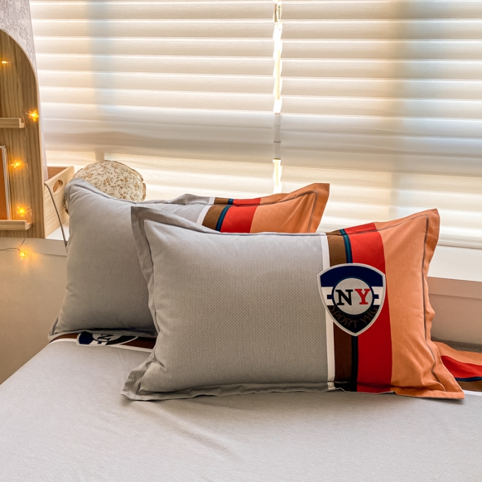 91家纺网 家纺一手货源 找家纺 金爱家 2021新款大版秋冬纯棉磨毛四件套 英伦世家