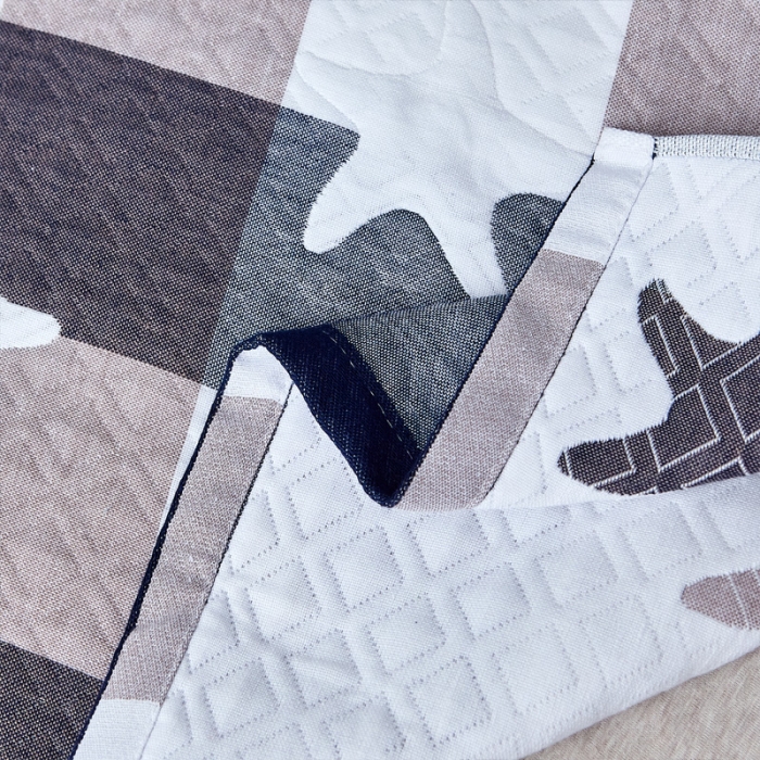 91家纺网 家纺一手货源 找家纺 朴尔 2021新款优棉格调风三层纱布枕巾 星语心愿蓝