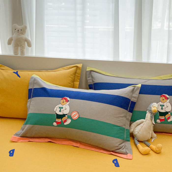 91家纺网 家纺一手货源 找家纺 金爱家 2021新款大版秋冬纯棉磨毛四件套 追光