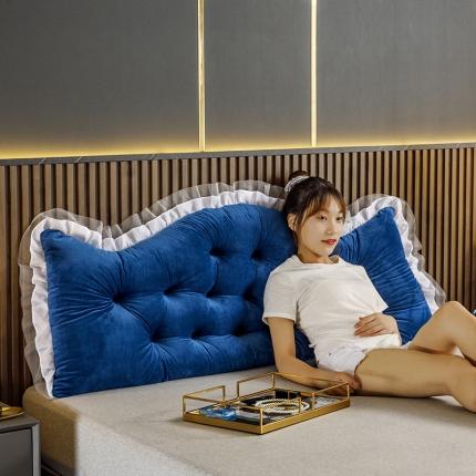 91家纺网 家纺一手货源 找家纺 （总）永光 新款简约欧式靠背 水晶绒蕾丝靠垫腰靠抱枕床头靠垫