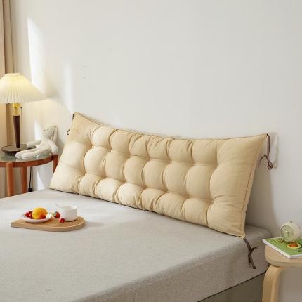 91家纺网 家纺一手货源 找家纺 永光 2021新款多功能靠垫靠背 防水米黄