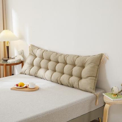 91家纺网 家纺一手货源 找家纺 永光 2021新款多功能靠垫靠背 普通仿麻麻色