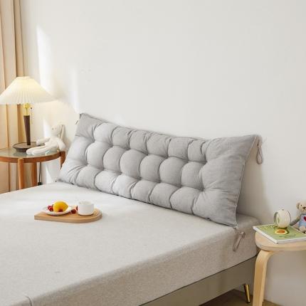 91家纺网 家纺一手货源 找家纺 永光 2021新款多功能靠垫靠背 普通仿麻银灰