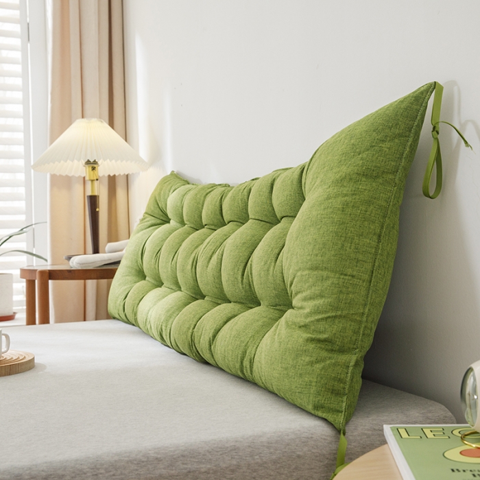 91家纺网 家纺一手货源 找家纺 永光 2021新款多功能靠垫靠背 防水军绿