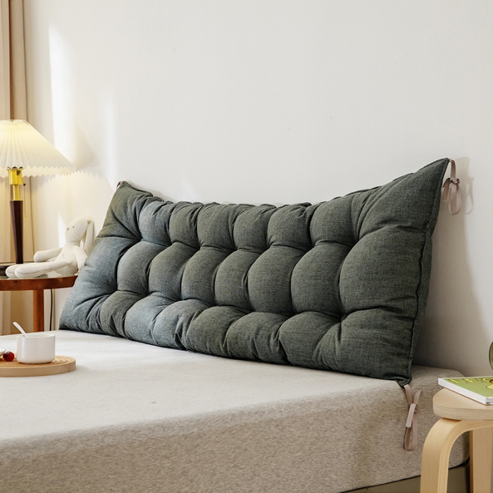 91家纺网 家纺一手货源 找家纺 永光 2021新款多功能靠垫靠背 防水深灰