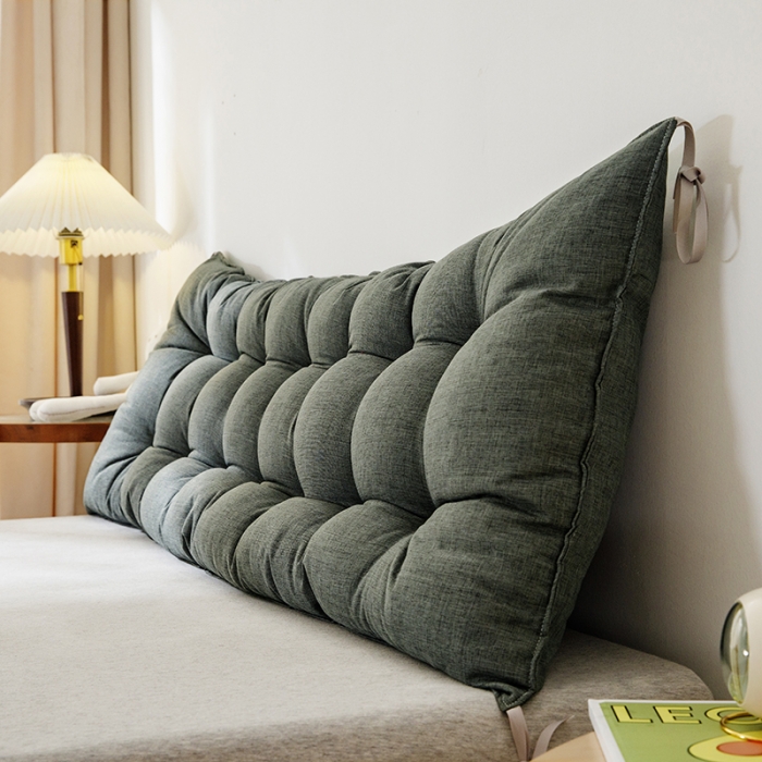 91家纺网 家纺一手货源 找家纺 永光 2021新款多功能靠垫靠背 防水深灰