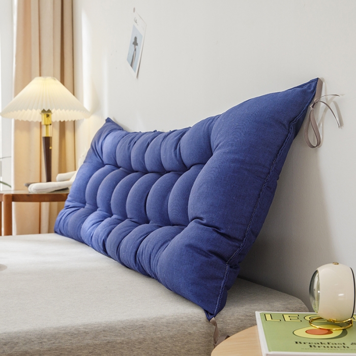 91家纺网 家纺一手货源 找家纺 永光 2021新款多功能靠垫靠背 防水深蓝