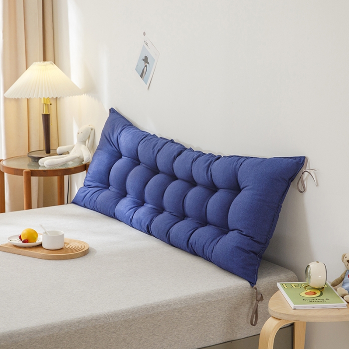 91家纺网 家纺一手货源 找家纺 永光 2021新款多功能靠垫靠背 防水深蓝