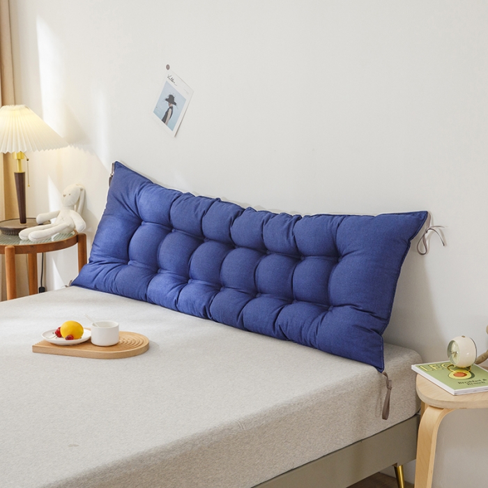 91家纺网 家纺一手货源 找家纺 永光 2021新款多功能靠垫靠背 防水深蓝