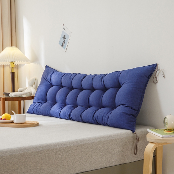 91家纺网 家纺一手货源 找家纺 永光 2021新款多功能靠垫靠背 防水深蓝