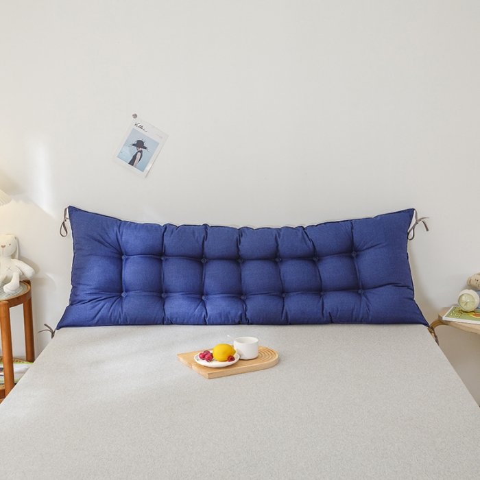 91家纺网 家纺一手货源 找家纺 永光 2021新款多功能靠垫靠背 防水深蓝