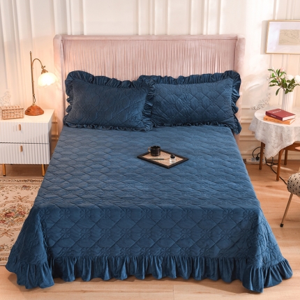 91家纺网 家纺一手货源 找家纺 床盖 夹棉床盖 加厚床单 床裙 恩和