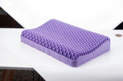 91家纺网 家纺一手货源 找家纺 tpe果胶枕波浪形果冻枕凝胶枕蜂窝果胶枕【2.55kg六角枕】