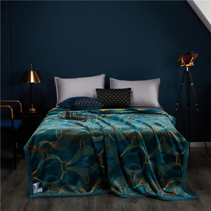 91家纺网 家纺一手货源 找家纺 慕莎家纺 2021新款AB版复合毯双面法莱绒秋冬 西奥多