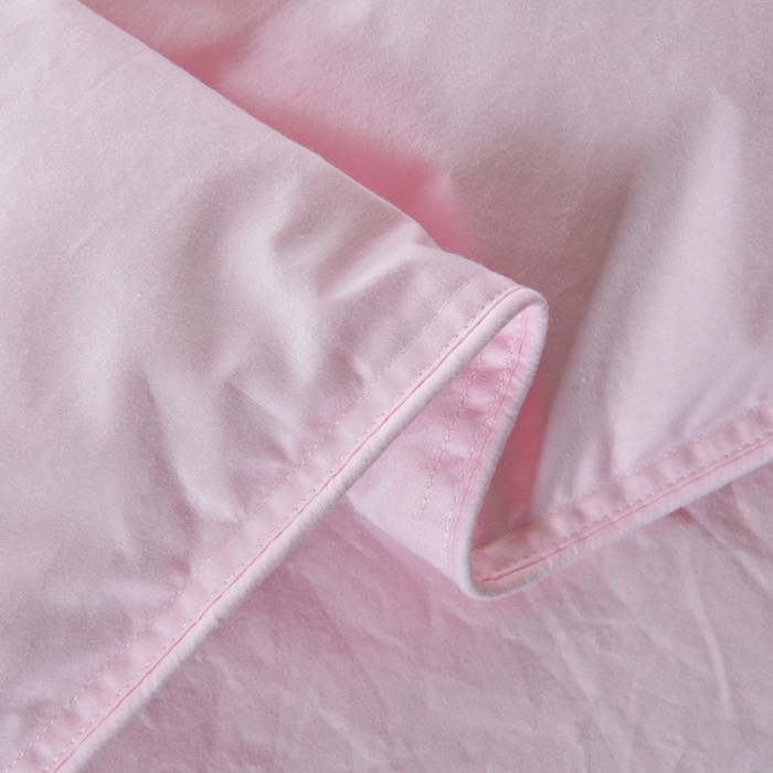 91家纺网 家纺一手货源 找家纺 圣梦莱 2021新款加厚羽绒冬被子被芯全棉冬被鸭绒被鹅绒被抖音爆款 粉色