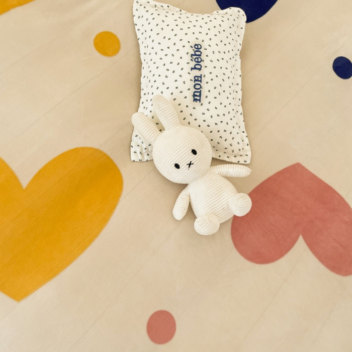 91家纺网 家纺一手货源 找家纺 慕尚 2022新款北欧牛奶绒大版四件套实拍图 小爱心