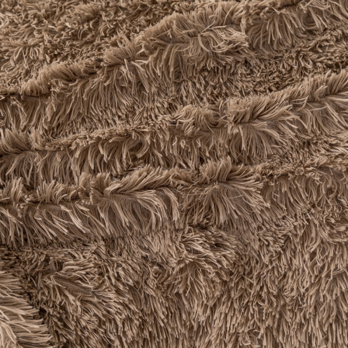 91家纺网 家纺一手货源 找家纺 卡奥 欧式纯色长毛羊羔绒毛毯沙发毯子加厚盖毯空调毯 浅奶咖