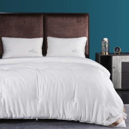 91家纺网 家纺一手货源 找家纺 桂雅居2021新款升级版5系铂金大豆暖阳被 白色