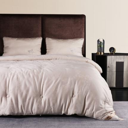 91家纺网 家纺一手货源 找家纺 桂雅居2021新款升级版5系铂金大豆暖阳被 摩卡金