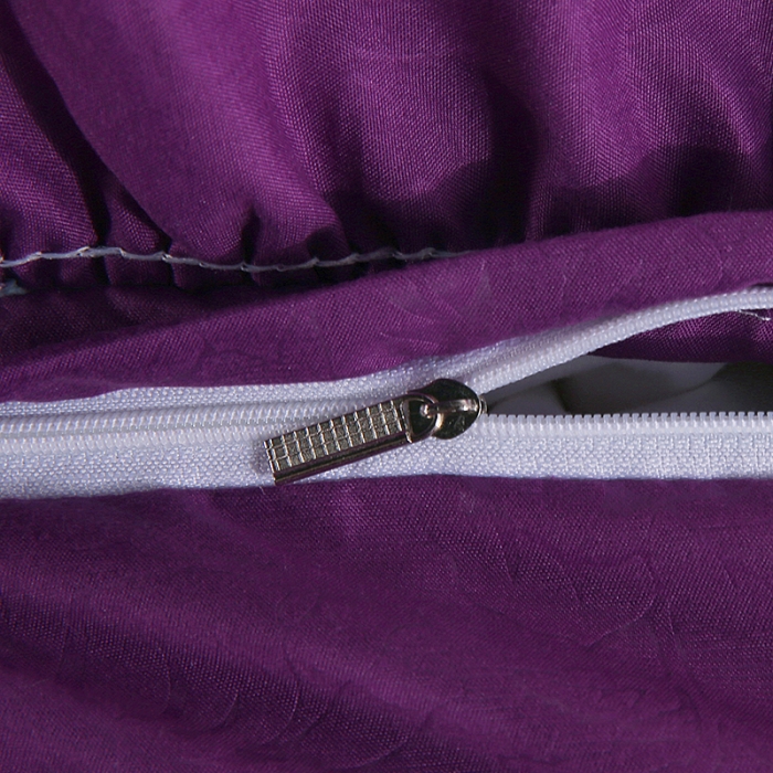 91家纺网 家纺一手货源 找家纺 梦柏家纺 2021新款水洗棉蕾丝四件套 深情紫