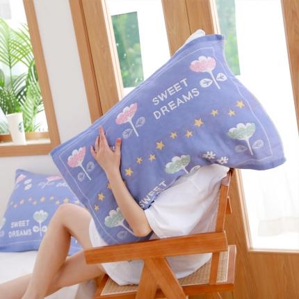 91家纺网 家纺一手货源 找家纺 （总）朴尔家纺 2021新款柔棉花间风系列三层纱布枕巾