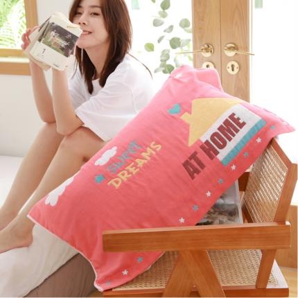 91家纺网 家纺一手货源 找家纺 （总）朴尔家纺 2021新款柔棉卡漫风系列三层纱布枕巾