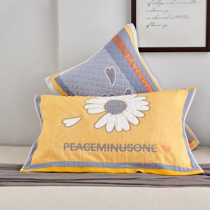 91家纺网 家纺一手货源 找家纺 （总）朴尔家纺 2021新款彩色糖果系列纯棉三层纱布枕巾/对