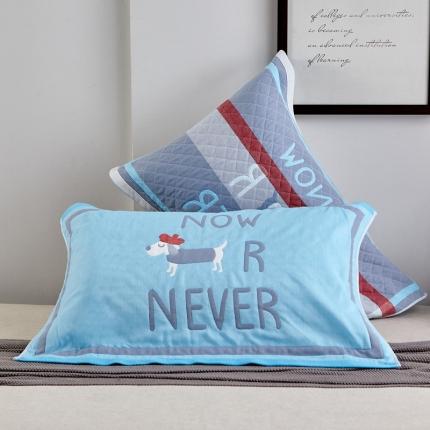 91家纺网 家纺一手货源 找家纺 （总）朴尔家纺 2021新款彩色糖果系列纯棉三层纱布枕巾/对