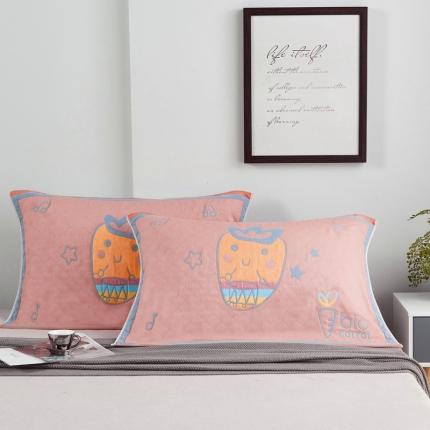 91家纺网 家纺一手货源 找家纺 （总）朴尔家纺 2021新款彩色糖果系列纯棉三层纱布枕巾/对