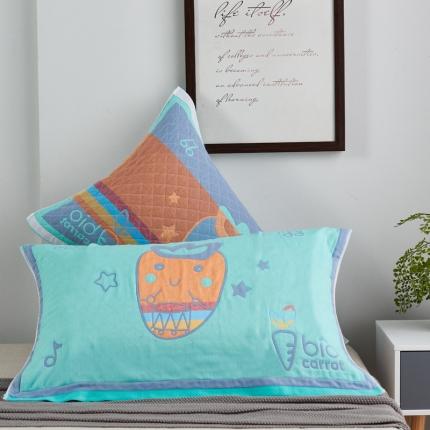 91家纺网 家纺一手货源 找家纺 （总）朴尔家纺 2021新款彩色糖果系列纯棉三层纱布枕巾/对