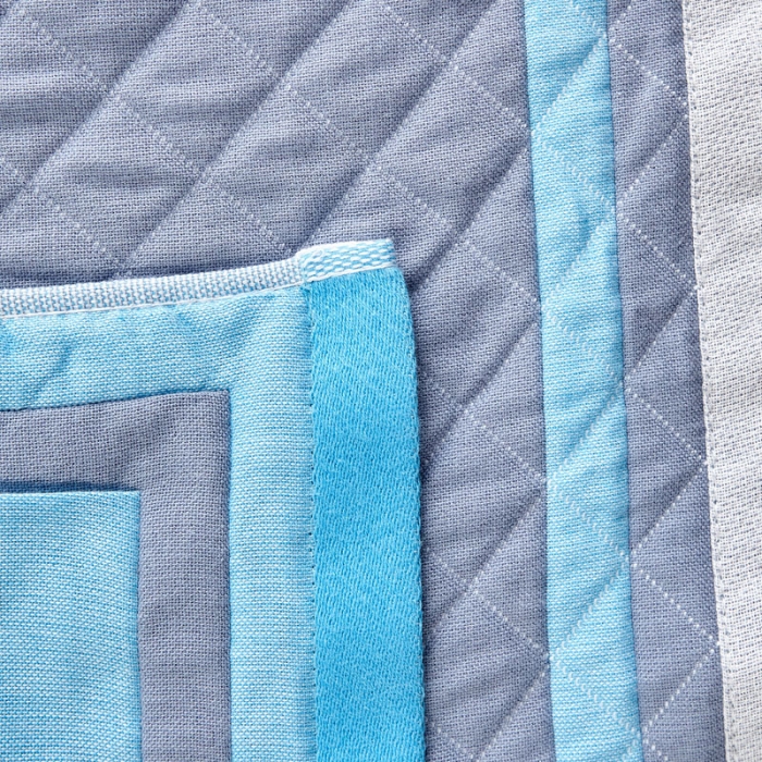 91家纺网 家纺一手货源 找家纺 （总）朴尔家纺 2021新款彩色糖果系列纯棉三层纱布枕巾/对