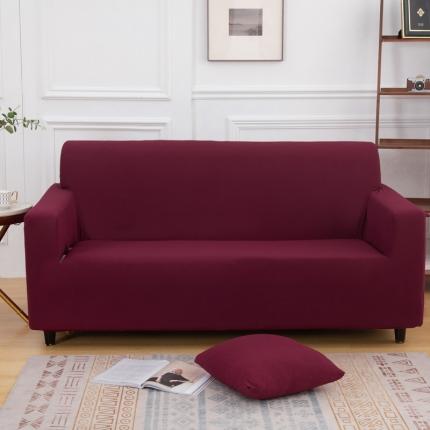 俐之凯 2021年新款纯色全包沙发套防尘沙发罩直播供货 深紫色