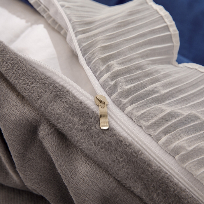 91家纺网 家纺一手货源 找家纺 纽缦 新款韩版水晶绒床单四件套法莱水晶牛奶 独角兽宝蓝灰