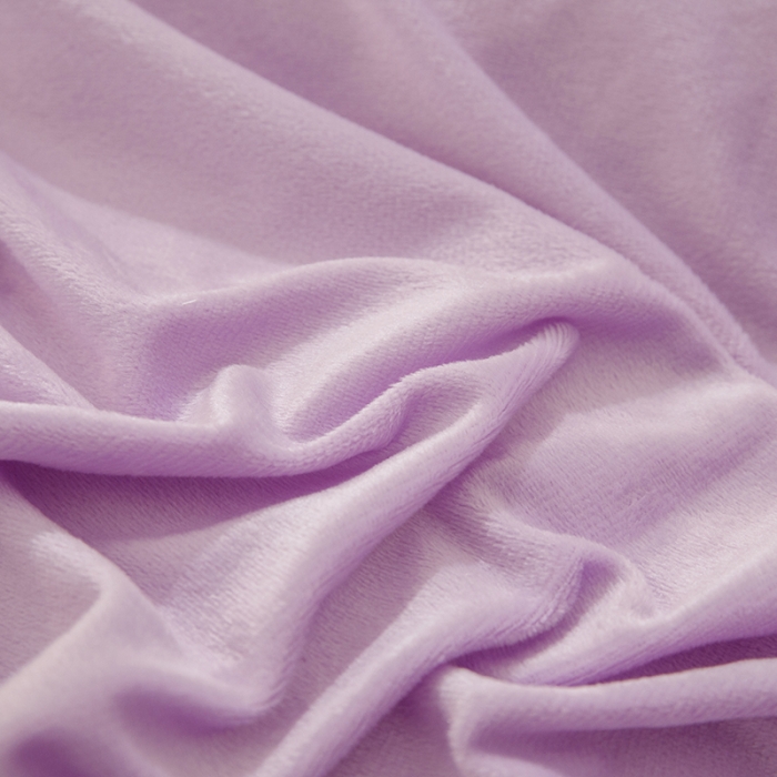 91家纺网 家纺一手货源 找家纺 纽缦 新款韩版水晶绒床单四件套法莱水晶牛奶 独角兽深浅紫