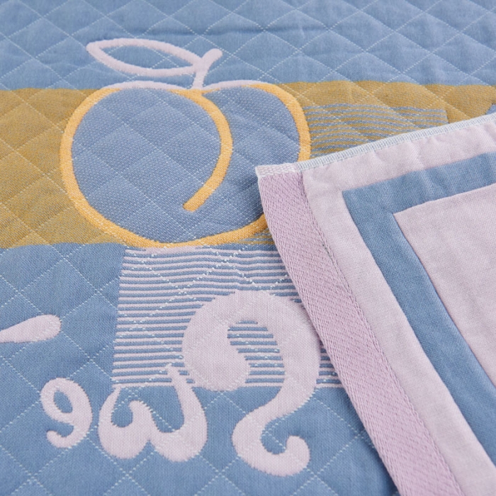 91家纺网 家纺一手货源 找家纺 朴尔家纺 新款彩色糖果系列纯棉三层纱布枕巾/对 水蜜桃粉