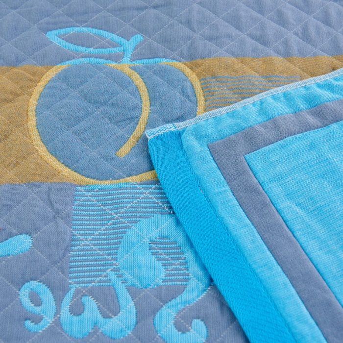 91家纺网 家纺一手货源 找家纺 朴尔家纺 新款彩色糖果系列纯棉三层纱布枕巾/对 水蜜桃蓝